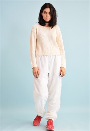 90'S RETRO ATHLEISURE SPORTS NEUTRAL TRACKSUIT BOTTOMS