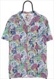 Vintage Middy Artwork Multicoloured Hawaiian Shirt Mens
