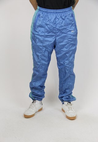 VINTAGE BLUE STRIPE 90'S SHELL PANTS