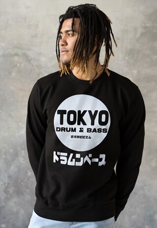 TOKYO DRUM & BASS SWEATSHIRT JUMPER JAPANESE TOP HOODY MEN