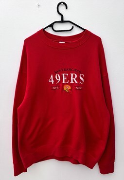 Vintage San Francisco 49ers red NFL sweatshirt XL