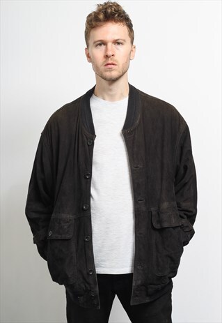 VINTAGE SUEDE BOMBER JACKET