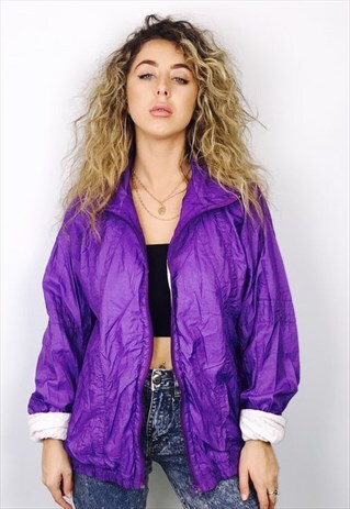 VINTAGE OVERSIZED PATTERN SHELL JACKET