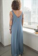 VINTAGE 80'S BLUE NIGH DRESS