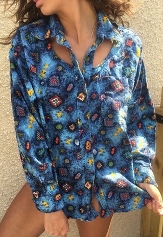 OVERSIZED RETRO 90S 80S VINTAGE UNISEX FESTIVAL SHIRT
