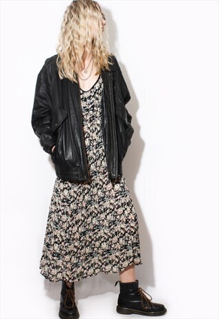 VINTAGE 90'S FLORAL MAXI DRESS MIDI DRESS