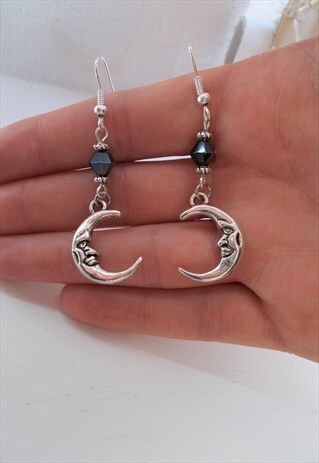 SILVER MOON EARRINGS