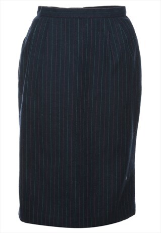 VINTAGE BEYOND RETRO PINSTRIPED PENCIL SKIRT - S