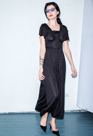VINTAGE BLACK EVENING DRESS