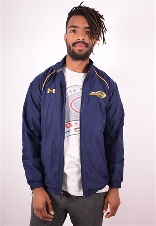 UNDER ARMOUR MENS VINTAGE TRACKSUIT TOP JACKET SMALL 90S
