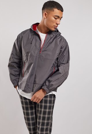 VINTAGE 1/4 ZIP WINDBREAKER JACKET