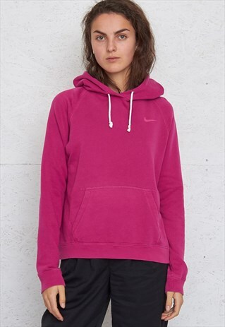 90S VINTAGE PINK NIKE HOODIE SWEATSHIRT