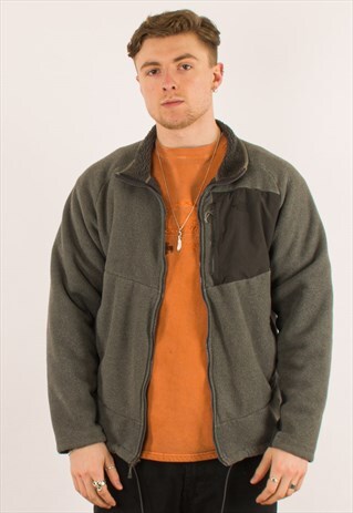 VINTAGE GREY NORTH FACE SHERPA FLEECE XL
