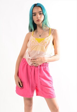 VINTAGE PINK LACE VEST