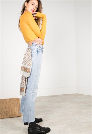 VINTAGE 80S LEVI'S 501 CUT OFF /AVELINASREWORKS/ 0030 / 405