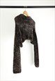 VINTAGE Y2K CROPPED JUMPER COZY KNIT
