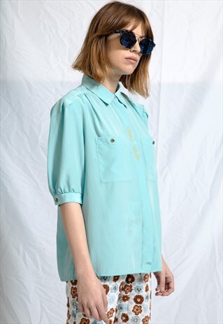 80S ISLAND PARADISE EPAULETTE SHIRT