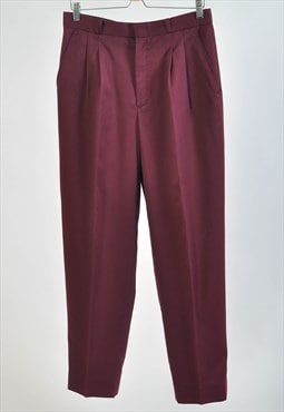 Vintage 90s trousers in burgundy