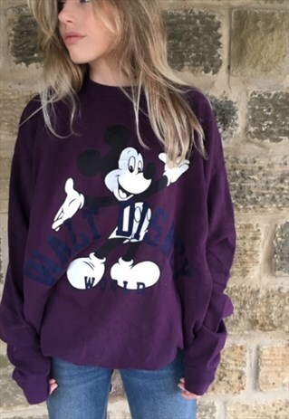 VINTAGE DISNEY MICKEY MOUSE SWEATSHIRT OVERSIZED LARGE