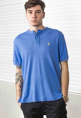 VINTAGE POLO RALPH LAUREN T-SHIRT LOGO 90S X 8.2