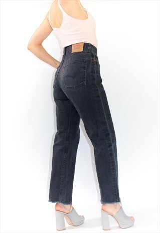 VINTAGE FRAYED HEM 501 LEVI'S JEANS