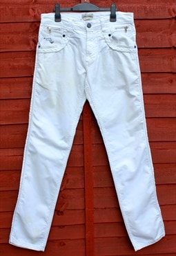 Emporio Armani Men's white jeans / trousers, Made in Italy.