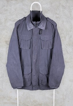 Vintage Grey Calvin Klein Jacket Medium Mens Zip Up Collared