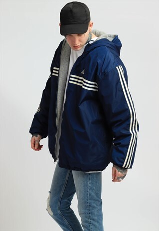 VINTAGE ADIDAS REVERSIBLE INSULATED JACKET