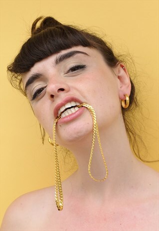 LONG LENGTH GOLD CHAIN NECKLACE