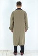 VINTAGE THE DUSTER MENS M 2IN1 TRENCH JACKET WOOL LINING MAC