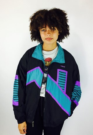 VINTAGE HEAD FESTIVAL 80S RAVE WINDBREAKER JACKET
