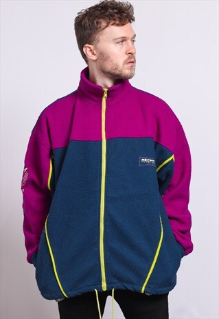 VINTAGE ZIP UP FLEECE TOP