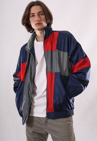 VINTAGE PUMA TRACKSUIT 90S BLUE RED