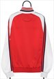 VINTAGE CHAMPION RED TRACKSUIT JACKET MENS