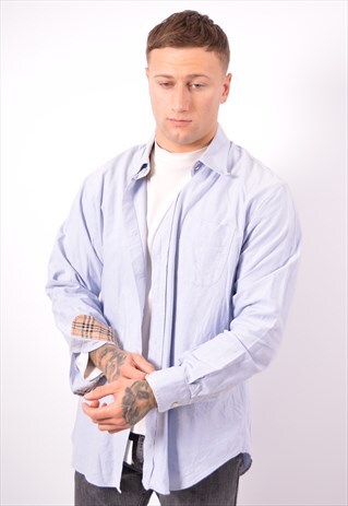 VINTAGE BURBERRY SHIRT BLUE