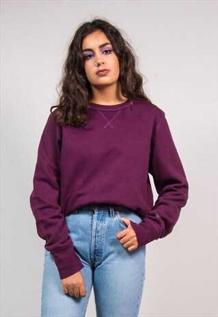 90'S VINTAGE PURPLE CHAMPION SWEATER JUMPER