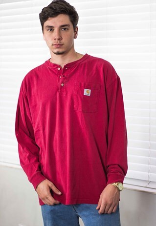VINTAGE CARHARTT T-SHIRT LOGO 90S XL 13.8