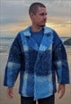 Handmade Mohair Plaid Coat