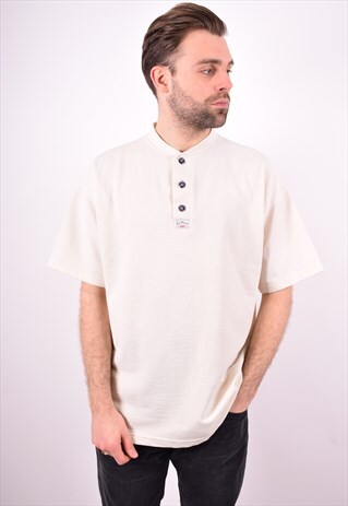 LEVI'S MENS VINTAGE SHIRT LARGE WHITE 90'S