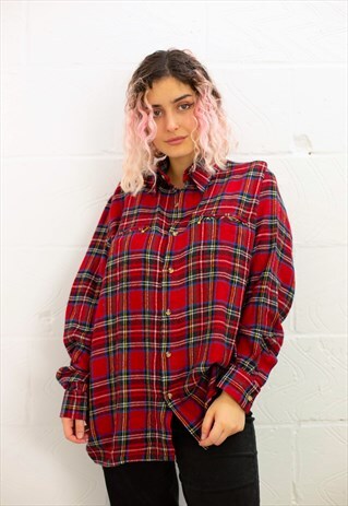 MOVED TO SHOP - WINTER VINTAGE RED TARTAN SHIRT