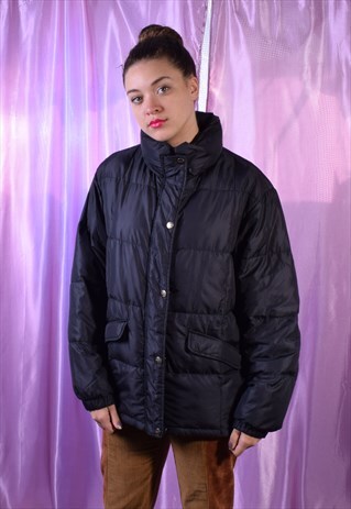 VINTAGE FILA BLACK PUFFA JACKET