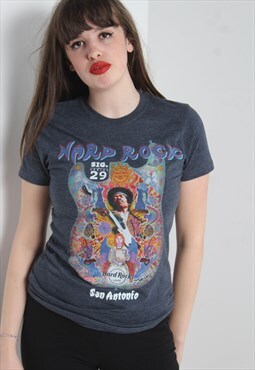 Vintage Hard Rock Cafe Jimi Hendrix T-Shirt - Grey