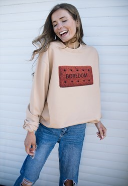 Boredom Women's Biscuit Graphic Sweatshirt 