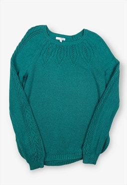 Vintage medium knit jumper emerald green small BV16310