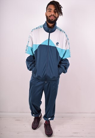 LOTTO MENS VINTAGE FULL TRACKSUIT XXL MULTI 90S