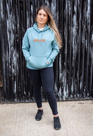 BLUE LOGO PULLOVER HOODIE