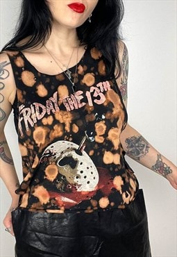 Friday the 13th Bleached custom horror t-shirt