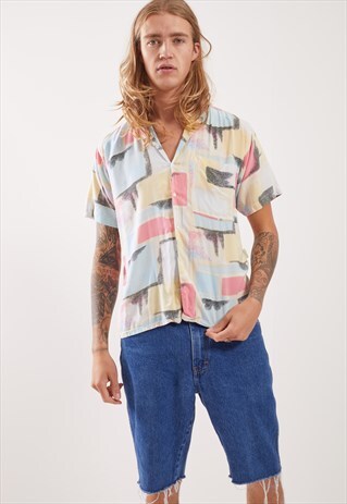 VINTAGE PATTERNED FESTIVAL SHORT SLEEVE SHIRT