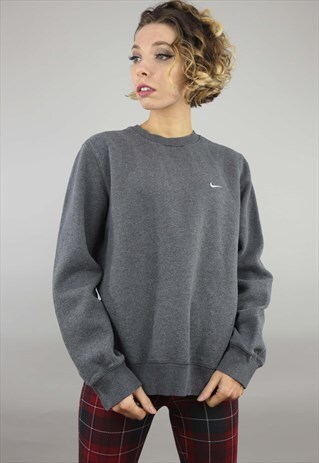 VINTAGE OVERSIZED NIKE SWEATER SWEATSHIRT GREY