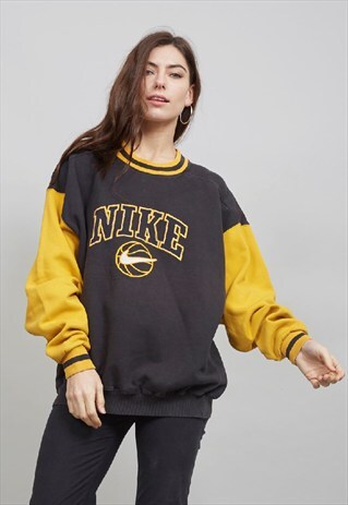VINTAGE 90'S OVERSIZED MULTICOLOUR NIKE BASKETBALL SWEATER